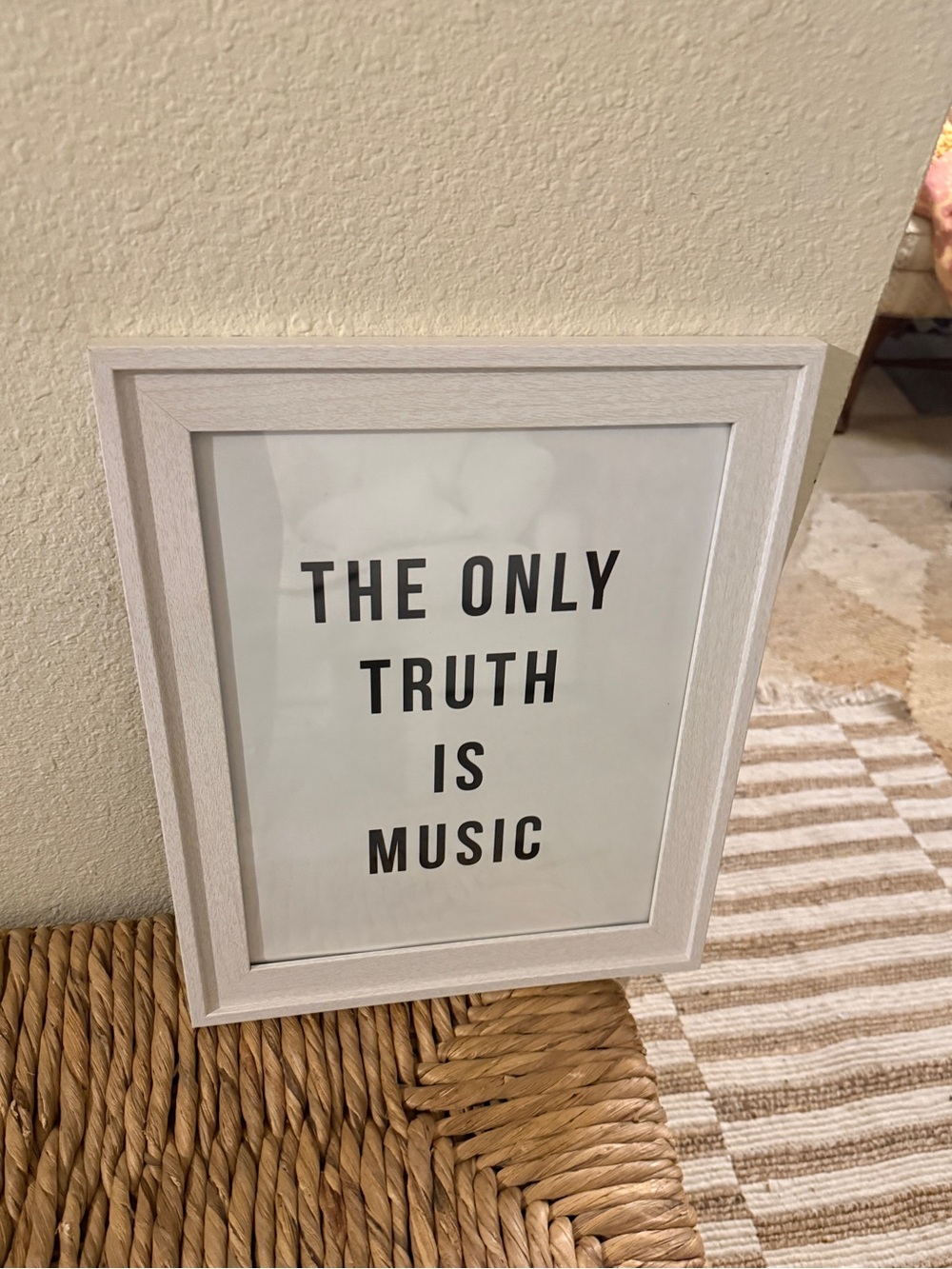 New Honorable Citizens Wall art "The Only Truth Is Music" Wall Art White 11x14”